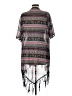 rue21 100% Polyester Gray Kimono Size L - photo 2