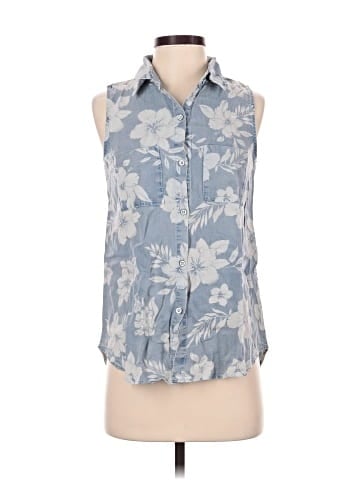 Elie Tahari Sleeveless Button-Down Shirt (view 1)