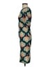 Lularoe Print Teal Cocktail Dress Size XXS - photo 5