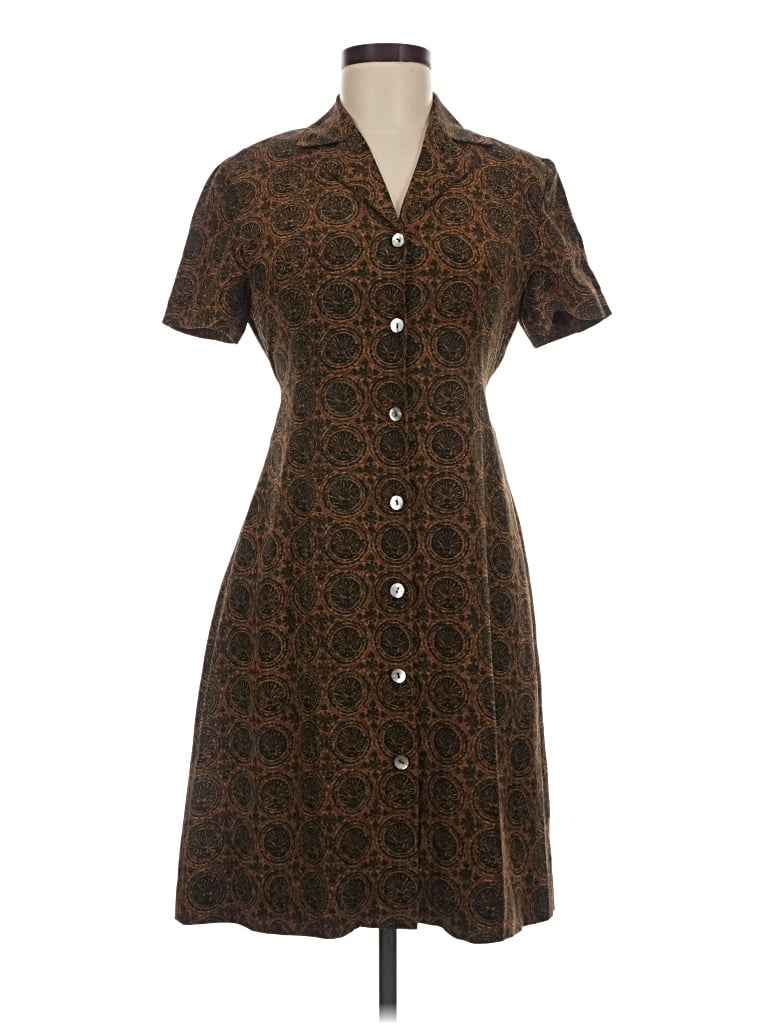 Pre-owned Evan Picone Casual Dress In Brown