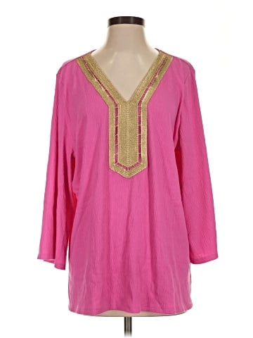 Belle By Kim Gravel 3/4 Sleeve Blouse (view 1)