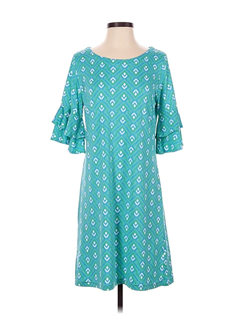 Pre-owned Escapada Casual Dress In Teal