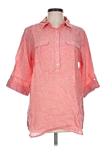 Jones New York 3/4 Sleeve Button-Down Shirt (view 1)