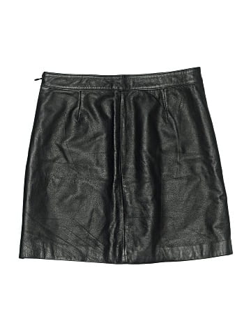 Copper Key Faux Leather Skirt (view 1)