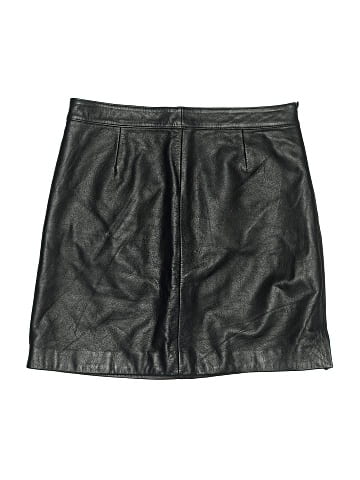 Copper Key Faux Leather Skirt (view 2)