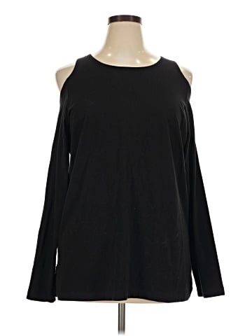 Joan Vass Long Sleeve Top (view 1)