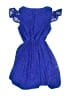 Emily West 100% Polyester Paisley Blue Dress Size 16 - photo 2
