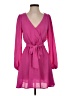 Mi ami 100% Polyester Solid Pink Cocktail Dress Size XS - photo 1
