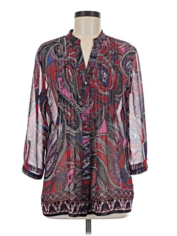 Charter Club 3/4 Sleeve Button-Down Shirt (view 1)