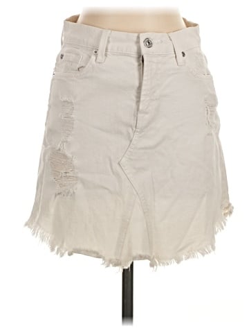 7 For All Mankind Denim Skirt (view 1)