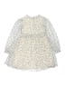 Zara 100% Polyester Polka Dots Ivory Dress Size 5/6y - photo 2