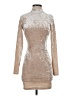 Lulus 100% Polyester Metallic Tan Cocktail Dress Size XS - photo 1