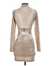 Lulus 100% Polyester Metallic Tan Cocktail Dress Size XS - photo 2