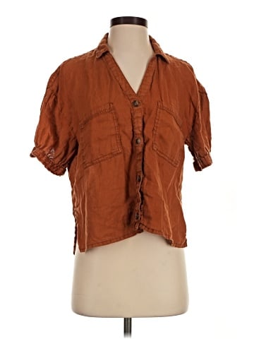Pilcro Short Sleeve Blouse (view 1)