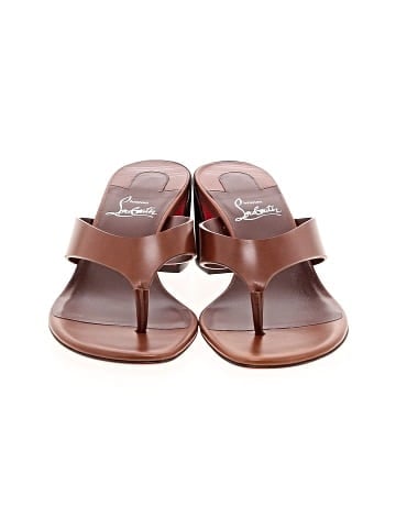 Christian Louboutin Leather Janetonga 55mm Sandals (view 2)