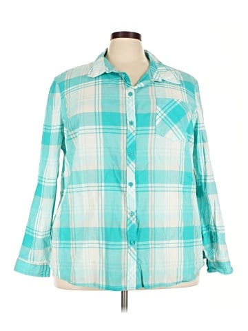 Faded Glory Long Sleeve Button-Down Shirt (view 1)