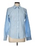 Talbots Stripes Blue Long Sleeve Button-Down Shirt Size 10 - photo 1
