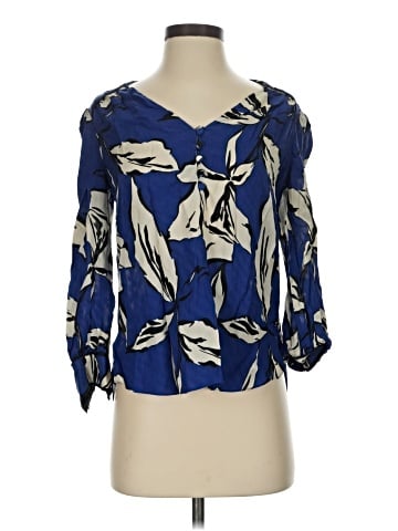 Veronica Beard 3/4 Sleeve Silk Top (view 1)