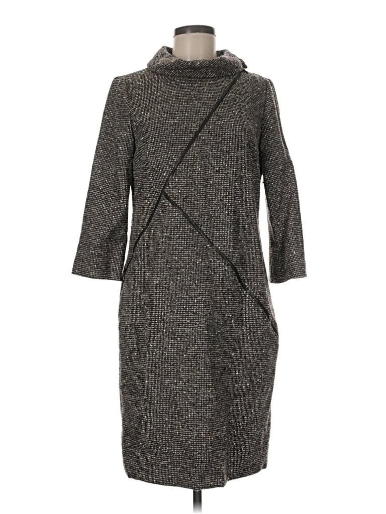 Pre-owned Per Se Casual Dress In Gray