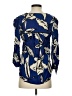 Veronica Beard Blue 3/4 Sleeve Silk Top Size 2 - photo 2