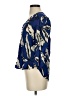 Veronica Beard Blue 3/4 Sleeve Silk Top Size 2 - photo 5