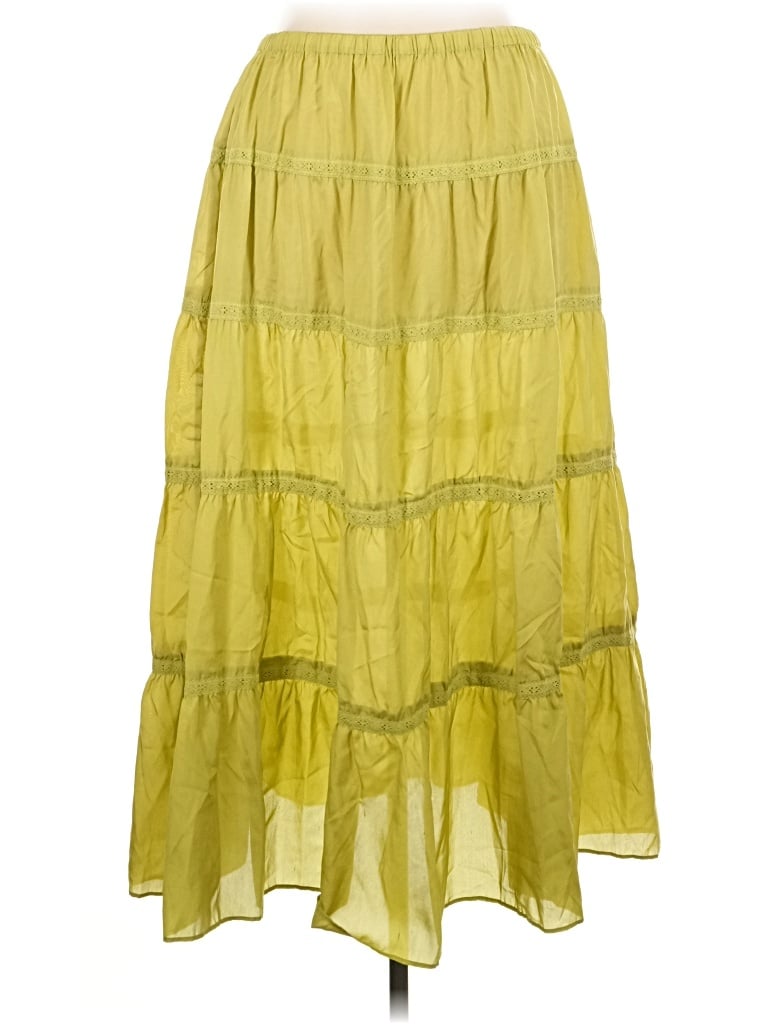 Go Silk Silk Skirt In Yellow