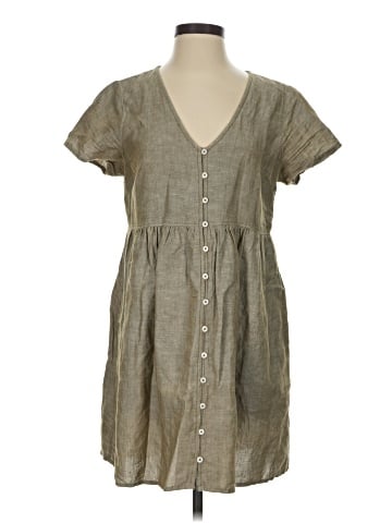 Madewell Linen-Blend Alexandra Button-Front Mini Dress (view 1)
