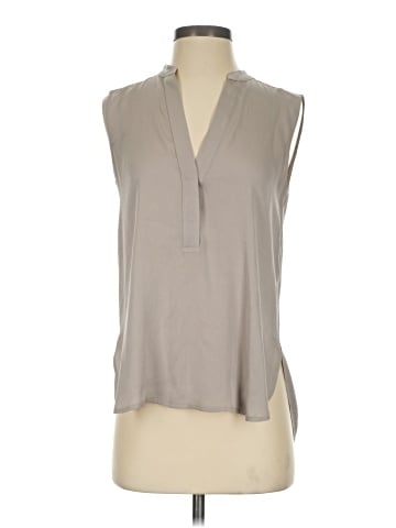 Vince. Sleeveless Silk Top (view 1)
