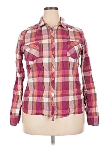 Faded Glory Long Sleeve Button-Down Shirt (view 1)