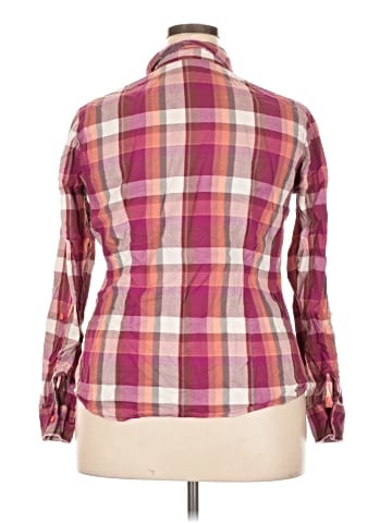 Faded Glory Long Sleeve Button-Down Shirt (view 2)