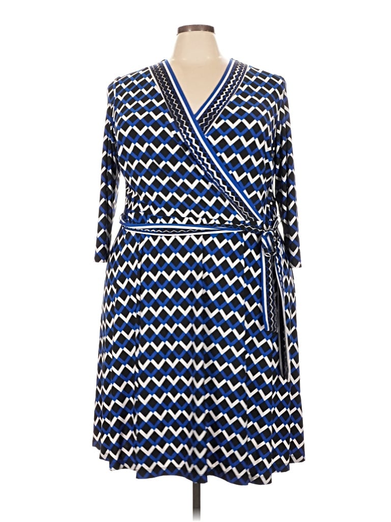 Pre-owned Roz & Ali Casual Dress In Blue