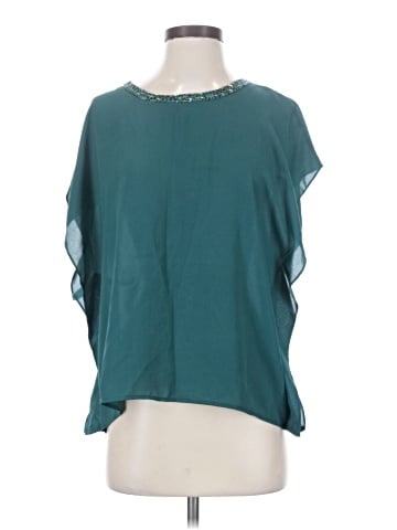 Buttons Short Sleeve Blouse (view 1)