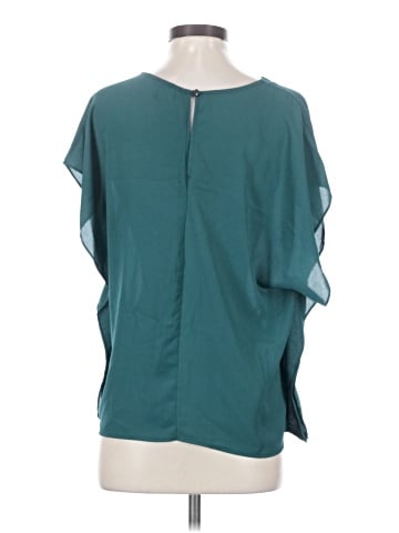 Buttons Short Sleeve Blouse (view 2)