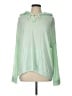 American Eagle Outfitters Stripes Teal Green Sweatshirt Size L - photo 1