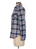 rue21 100% Polyester Plaid Blue Long Sleeve Blouse Size S - photo 5
