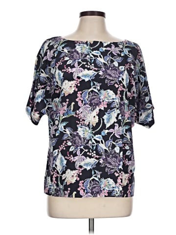 St. John Collection Short Sleeve Silk Top (view 1)