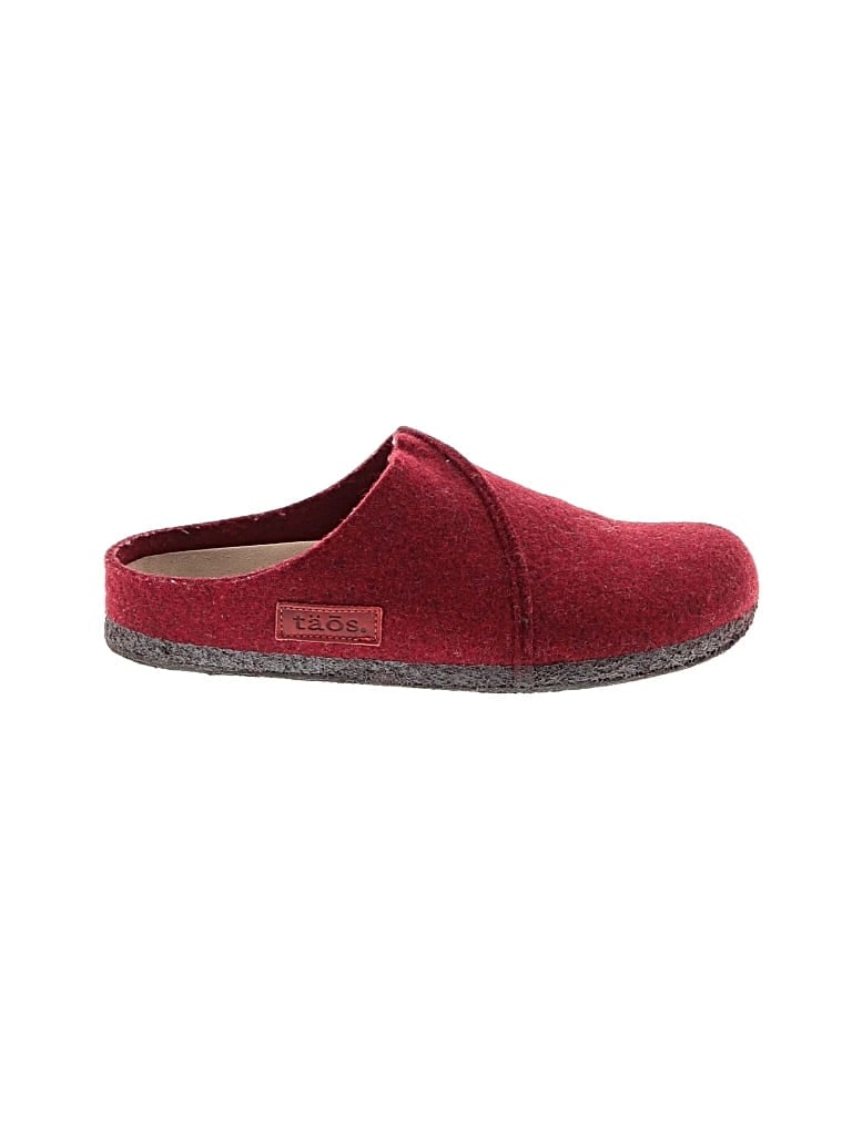 Pre-owned Taos Mule/clog In Burgundy