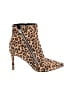 Nine West Animal Print Tan Ankle Boots Size 6 - photo 1
