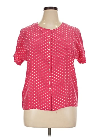 Kathie Lee Short Sleeve Silk Top (view 1)