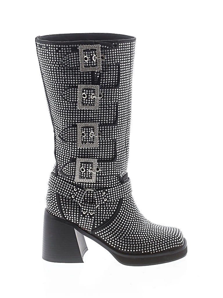 Pre-owned Azalea Wang Boots In Gray