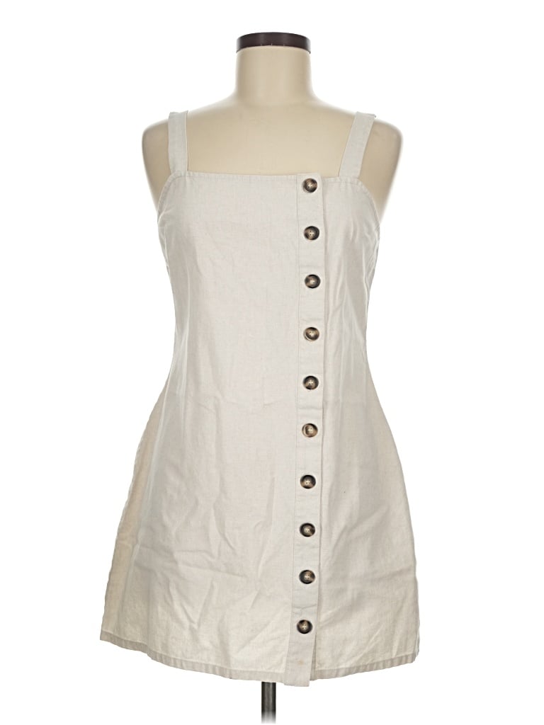 Pre-owned Sky And Sparrow Casual Dress In Ivory