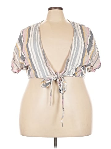 Ashley Stewart Short Sleeve Blouse (view 1)