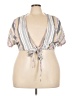 Ashley Stewart 100% Rayon Silver Short Sleeve Blouse Size 22 Plus - photo 1