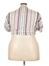 Ashley Stewart 100% Rayon Silver Short Sleeve Blouse Size 22 Plus - photo 2