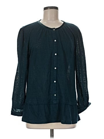Wrap Long Sleeve Blouse (view 1)