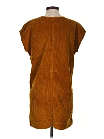 Madewell Corduroy Side-Button Shift Dress (view 2)