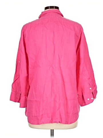Lauren by Ralph Lauren 3/4 Sleeve Button-Down Shirt (view 2)