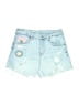 Zara Graphic Blue Denim Shorts Size 12 - 13 - photo 1
