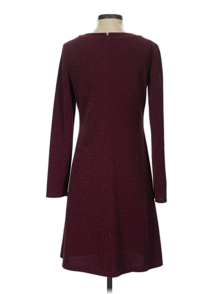 Pre-owned Chaps Casual Dress In Burgundy