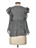 Max Studio 100% Cotton Gray Short Sleeve Blouse Size L - photo 2